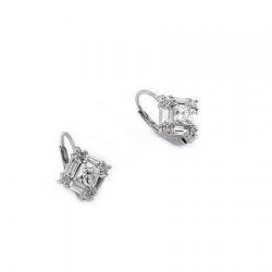 Cercei eleganti argint 925 rodiat cu zirconii - Be Elegant [1]